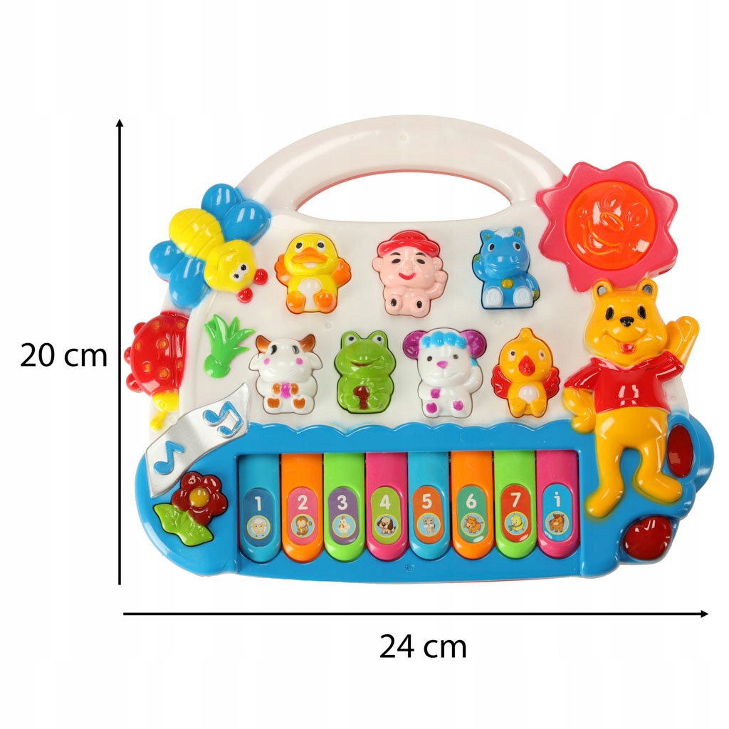 Pianinko organki dla dzieci odgłosy zwierząt Kod producenta 5903039700925