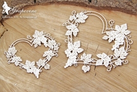 Tekturka Grapevine- 2 hearts- 2 serca
