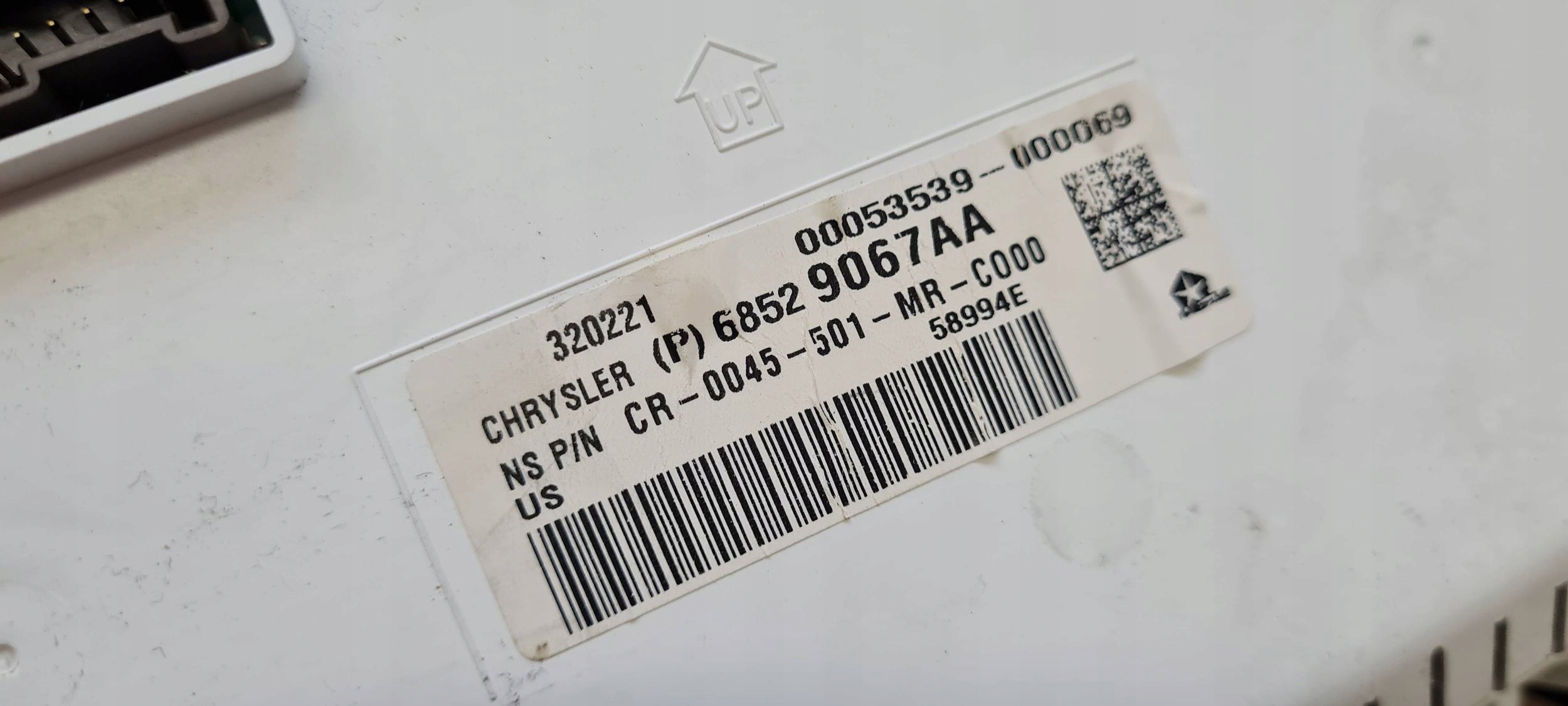 Chrysler Pacifica 2022 dials clock dials 3.6 V6 for CZESCI 68529067AA