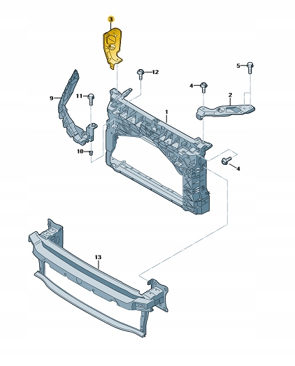 PROWADNICA MOCOWANIE REFLEKTORA PAS PRZEDNI LEON Numer katalogowy części 5F0806930 0