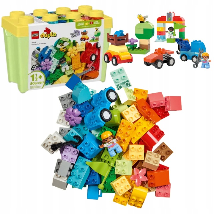 Lego Duplo 10439 S Auty A Nákladními Automobily Set XXL Dárek Pro 2,3,4LETÉ Dítě