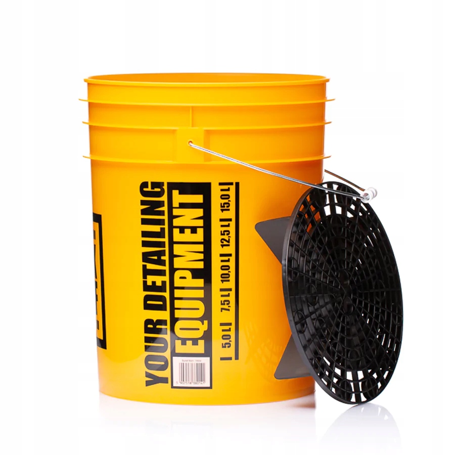 WORK STUFF Detailing Bucket Yellow WASH Wiadro + Separator organizer Hanger EAN (GTIN) 5907518380929