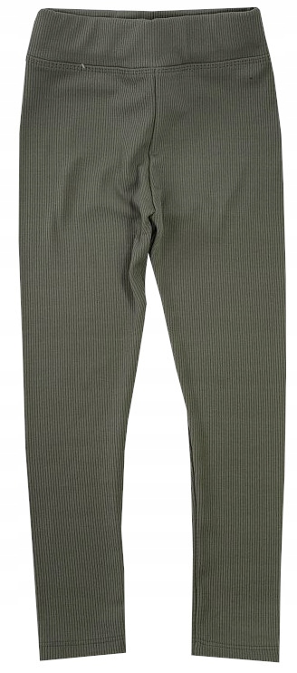

Legginsy Spodnie ciepłe Prążek zielone 140 H007E
