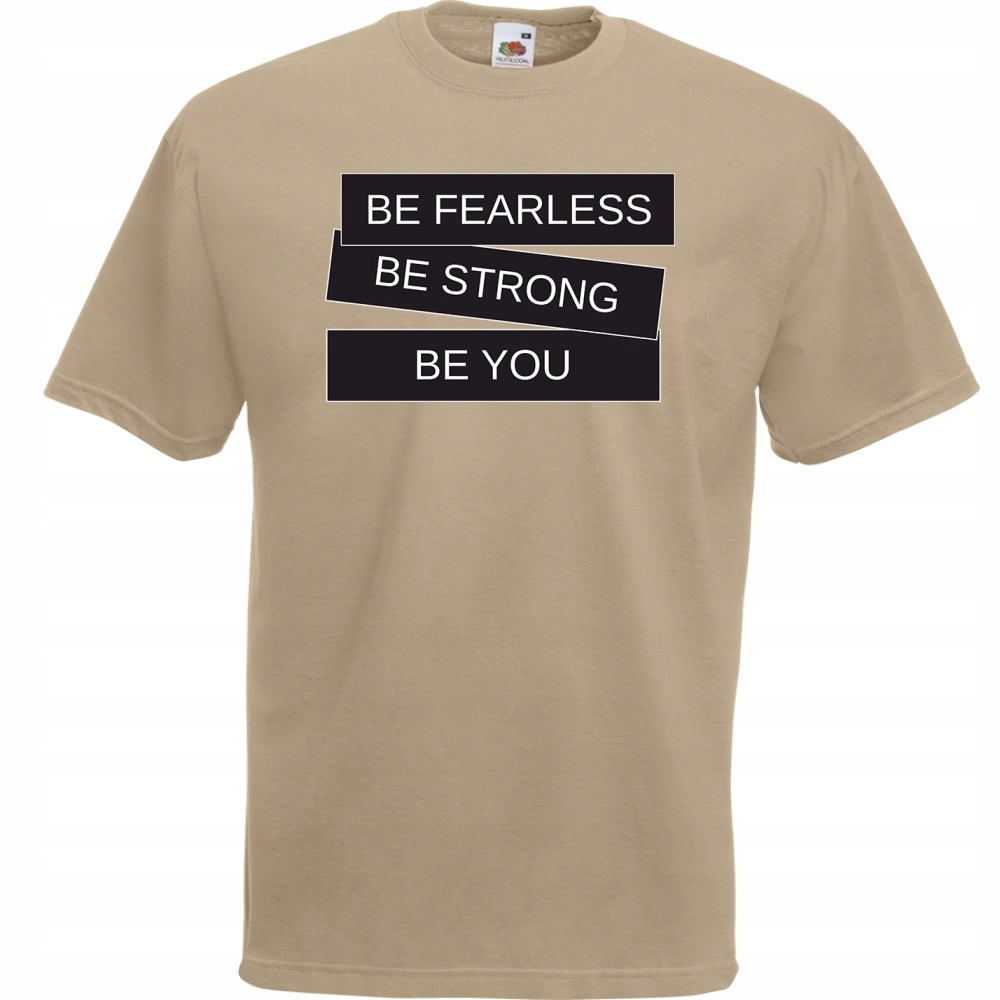 

Koszulka motywacja be strong XL khaki