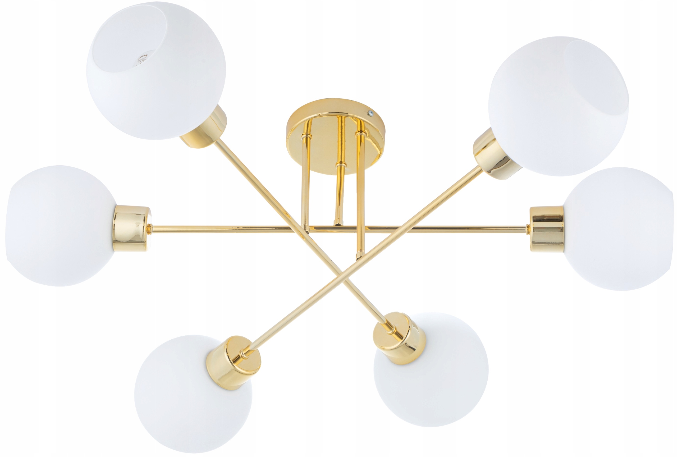 LAMPA WiSZĄCA SUFITOWA PLAFON ŻYRANDOL ZŁOTA KULE