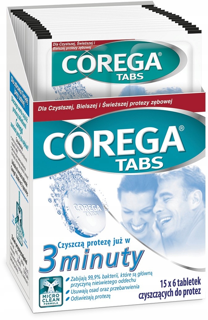 

Gsk Corega Tabs Tabletki do czyszczenia protez 3-m
