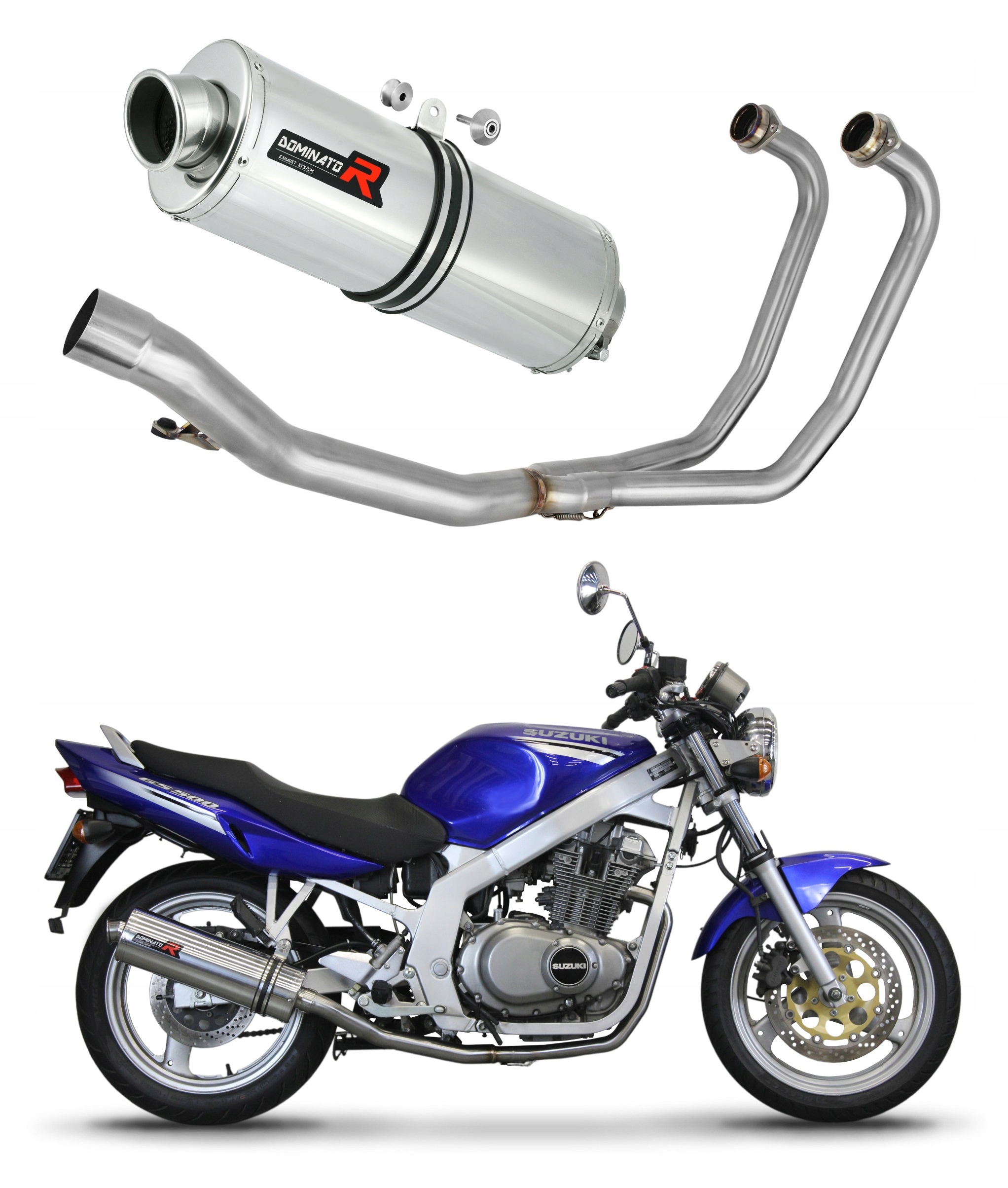 SU074DFSA-S - GS 500f 2004-2014 полный Sys глушитель OV