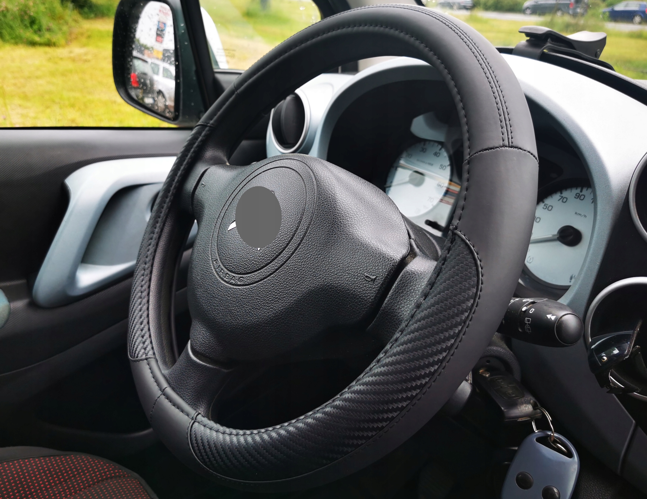 Dacia Duster Sandero Jogger Dokker Logan Lodgy na kierownice skóra karbon Waga produktu z opakowaniem jednostkowym 0.5 kg