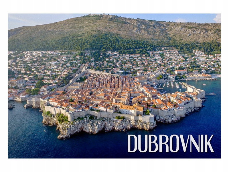 

Dubrownik - Widok z lotu ptaka - Magnes na lodówkę