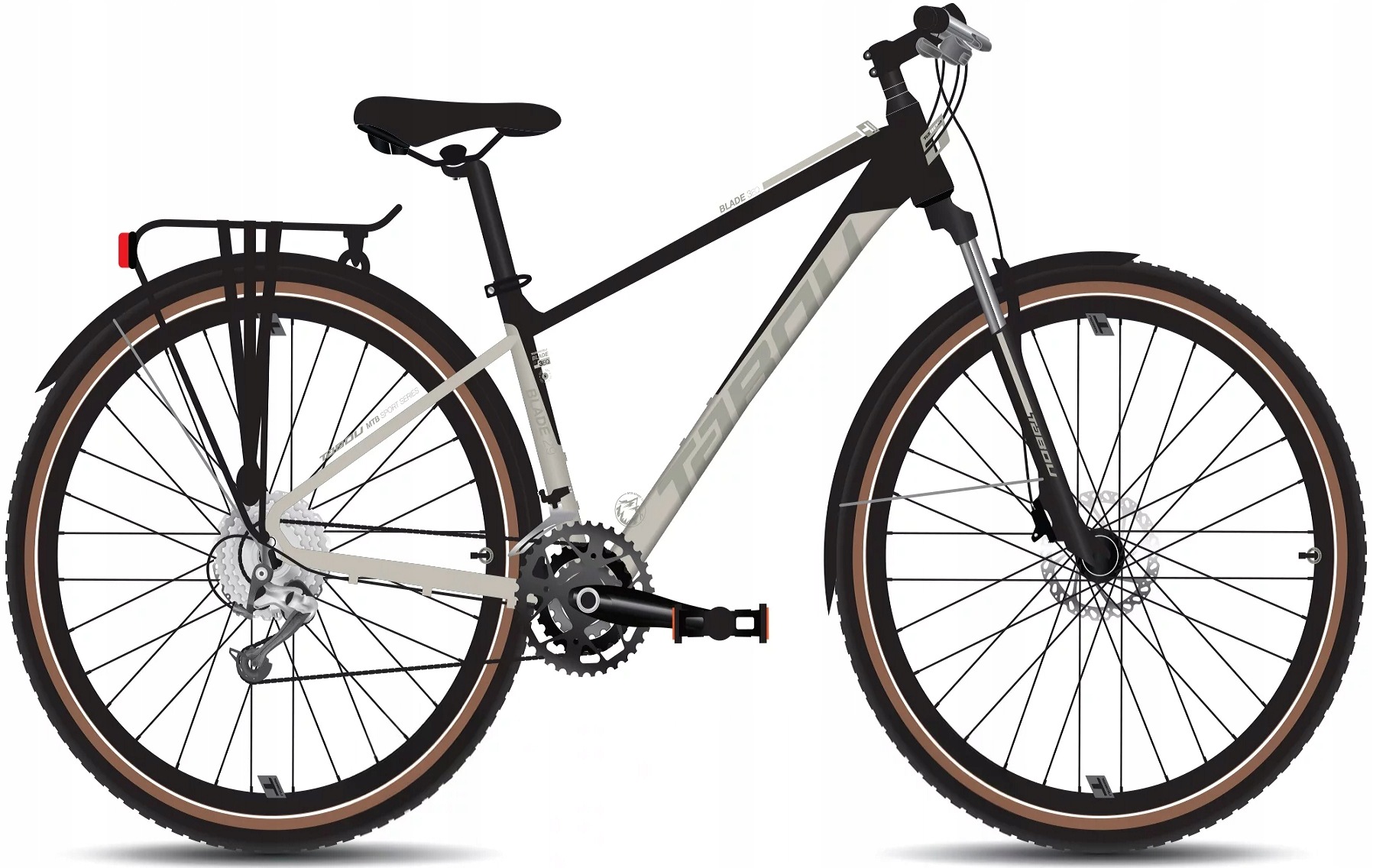 Rower Mtb Tabou Blade 3 Eq 29" M 16.5" grey black