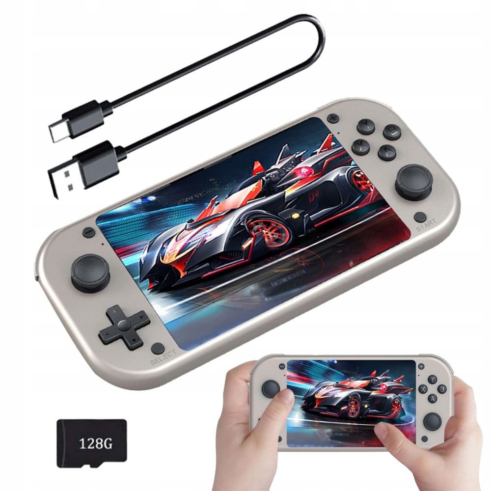 Przenośna konsola Psp – 30,000 gier, 4.3" Hd, 128GB, 2.5H Czas odtwarzania