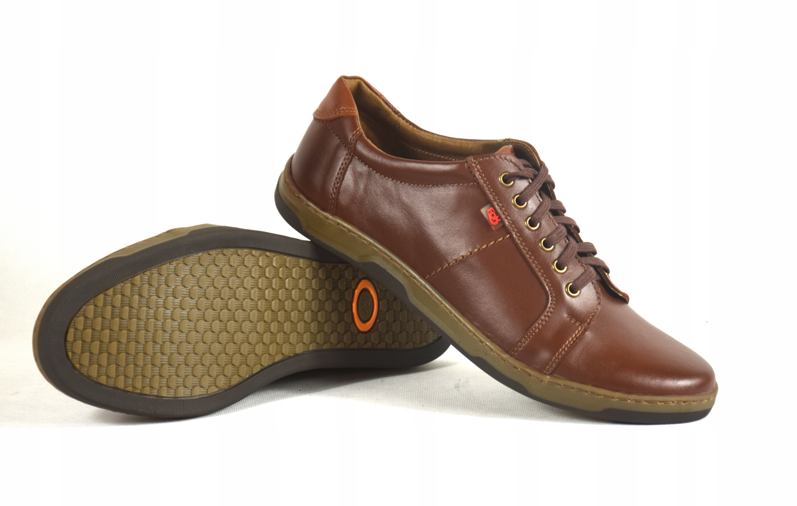Buty męskie ze skóry obuwie polskie wygodne 0397 Długość wkładki 28.7 cm