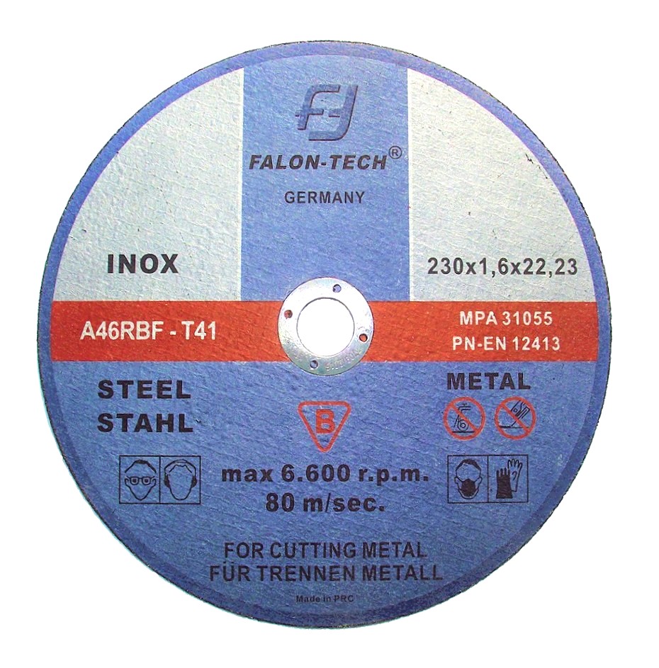 

Tarcza Do Cięcia Metalu inox 230 x 1,6 Falon Tech