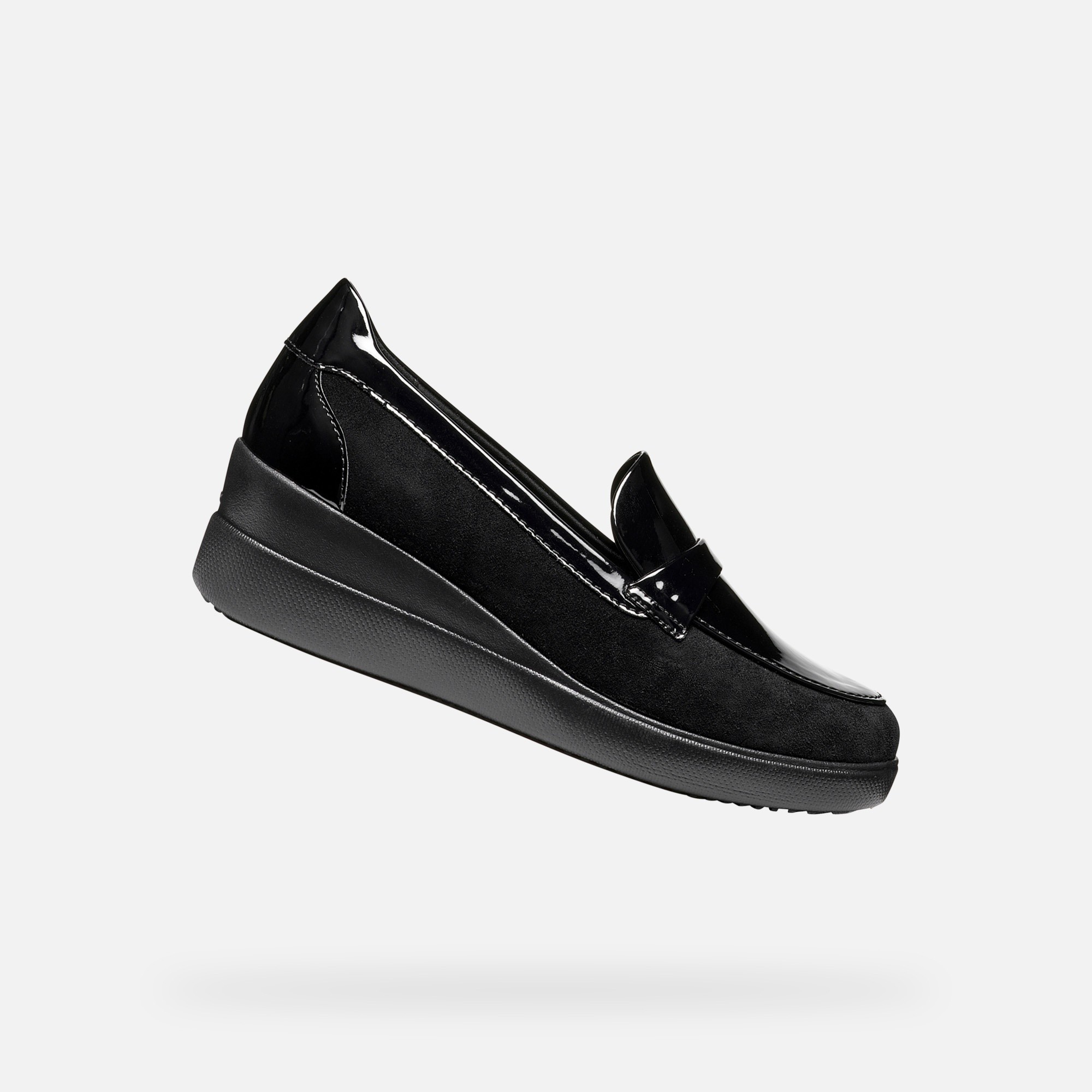 Geox Černé dámské mokasíny Geox Stardust