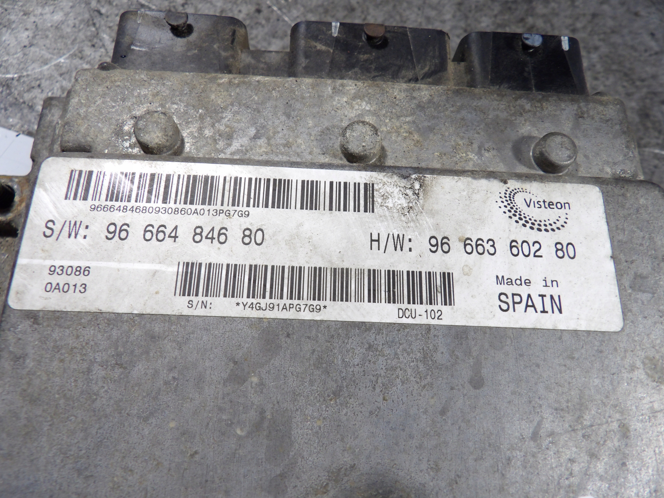 Peugeot Boxer II computer, control unit 2,2HDI 9666484680