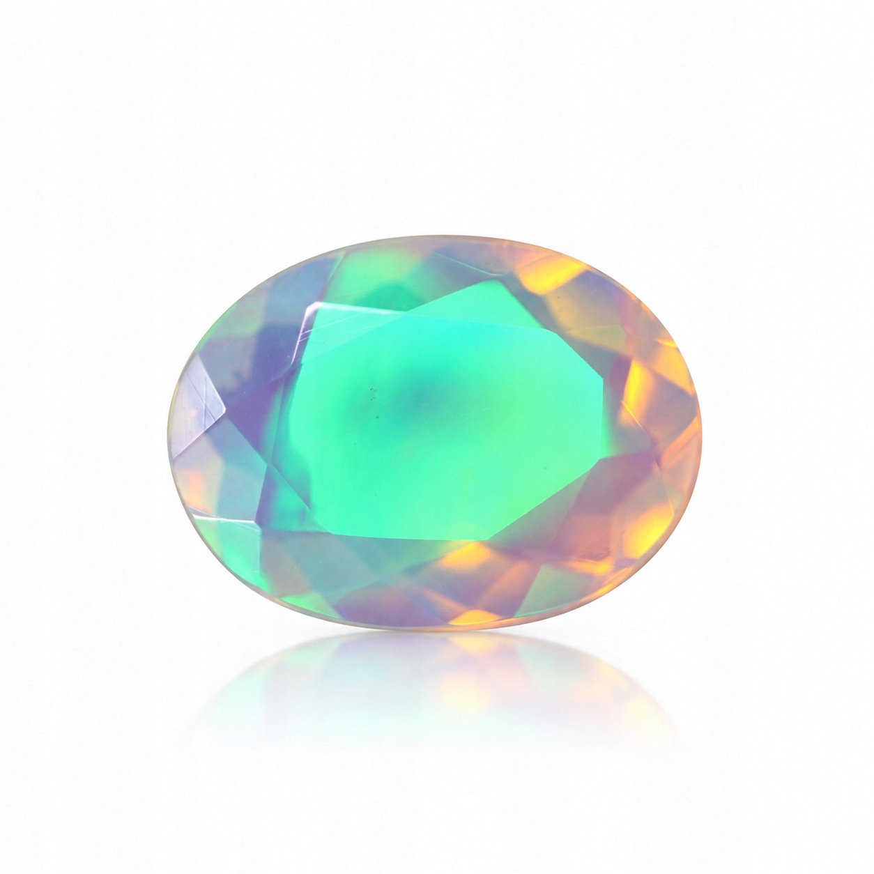 Přírodní opál 1.22 ct Ovál Etiopie certifikát Wbd