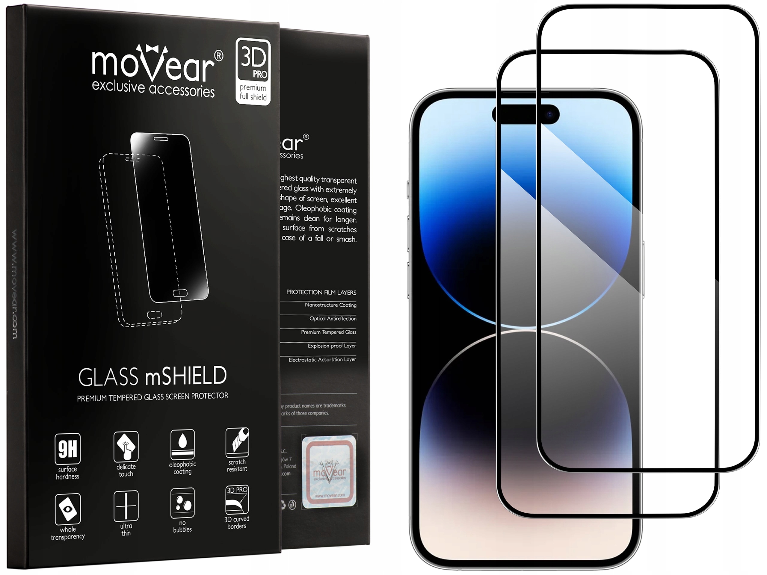 

Szkło 3D na cały ekran iPhone 14 Pro Max Movear