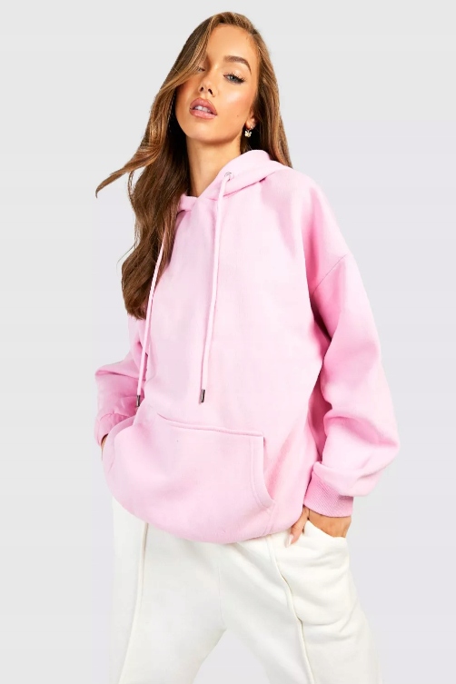 BOOHOO BLUZA RÓŻOWA DAMSKA CIEPŁA 34 XS 1BDC