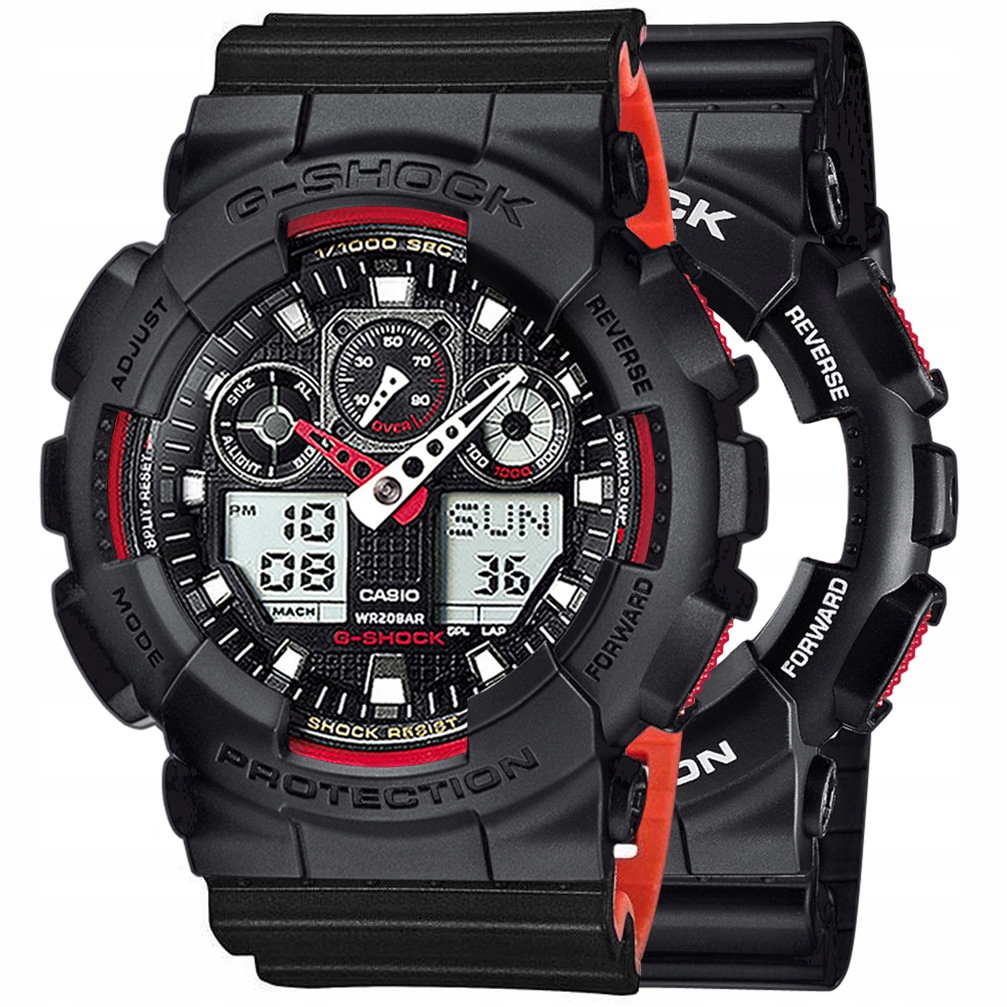 Hodinky Casio G-Shock Set GA-100-1A4ER Luneta 10358741 Řemínek 10577142 20
