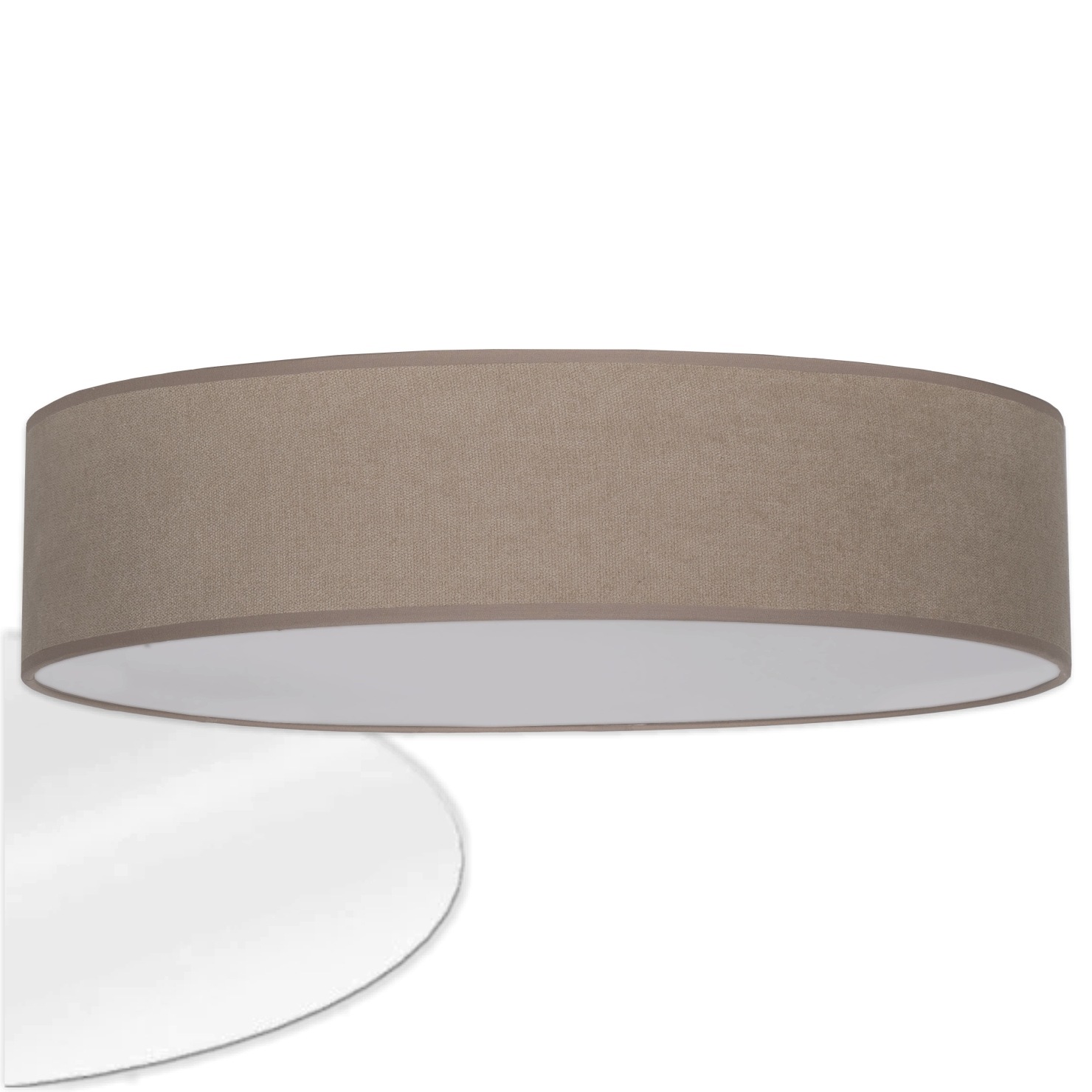 Stropní Svítidlo stropní svítidlo nástěnná lampa Livo Ø 50 cm 3 x E27 Denko Béžová Soft