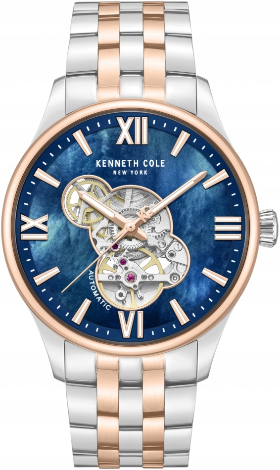 Zegarek męski Kenneth Cole KCWGY0089103 granatowy klasyczny open heart