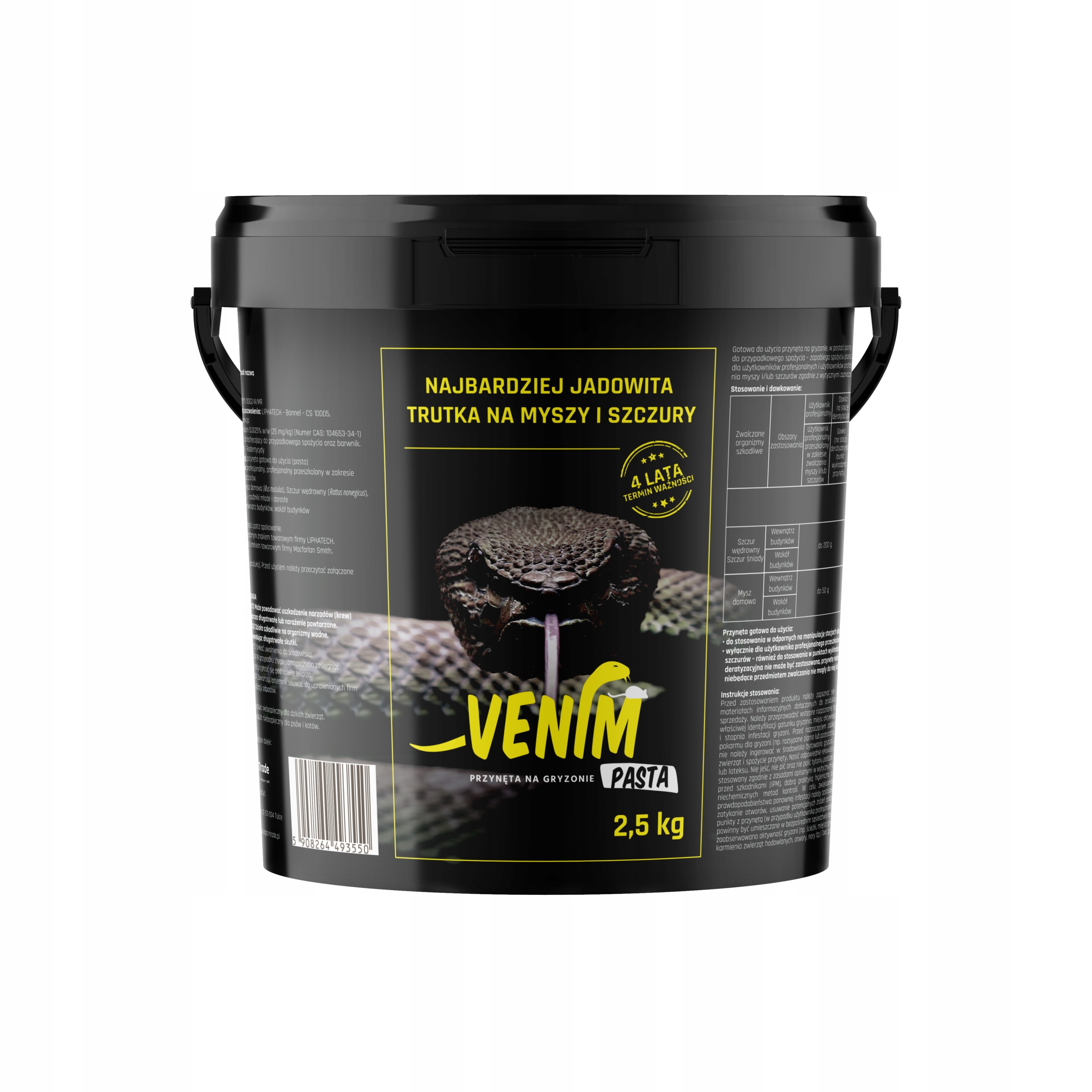 Venim Pasta 2,5kg najbardziej jadowita trutka na myszy i szczury