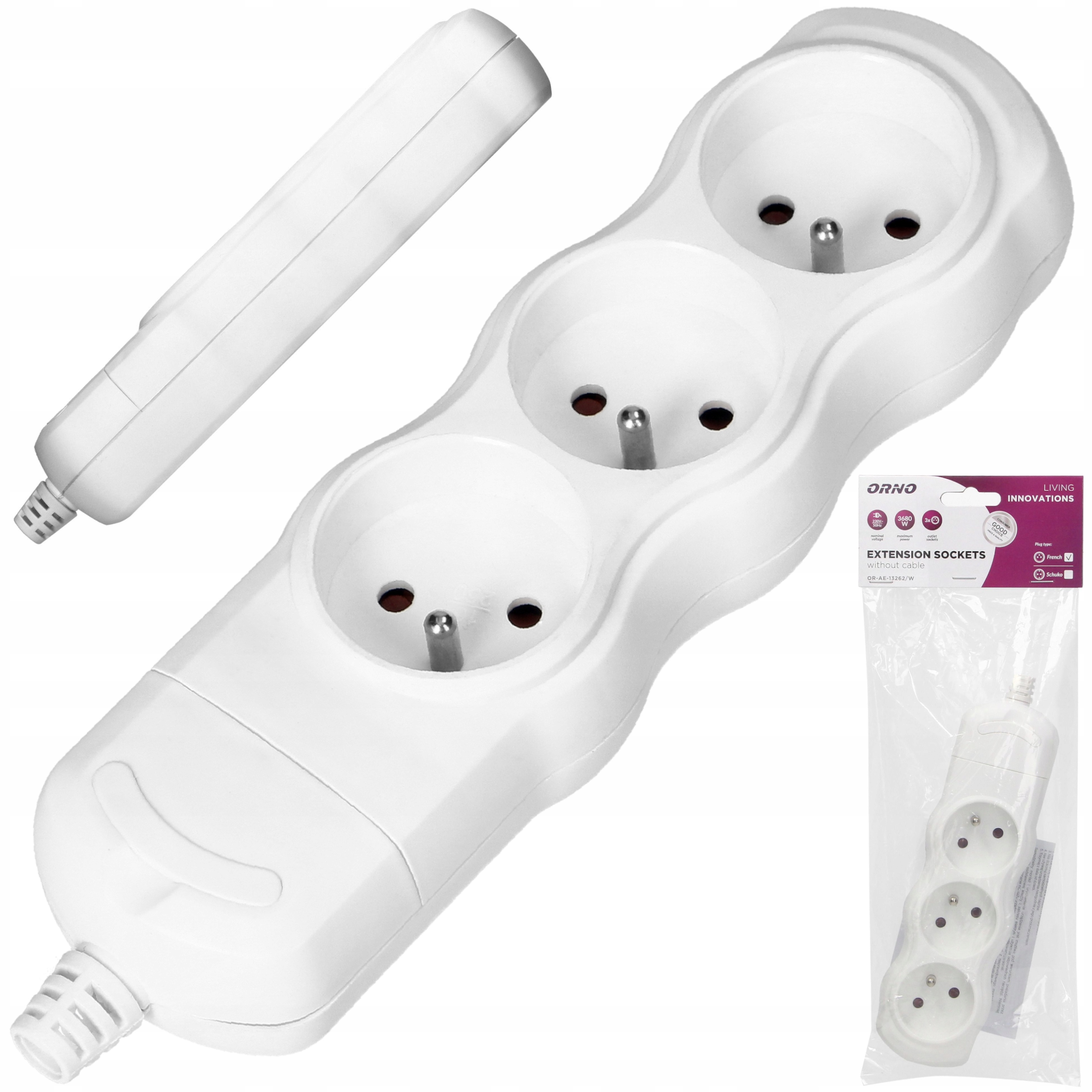 

Listwa Rozgałęźnik Do Przedłużacza 3 Gniazda Bolec