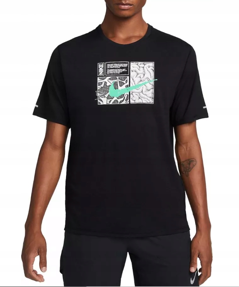 Pánské Tričko Nike Dri-Fit Miler D.y.e Dq6508-010 vel. L na běhání