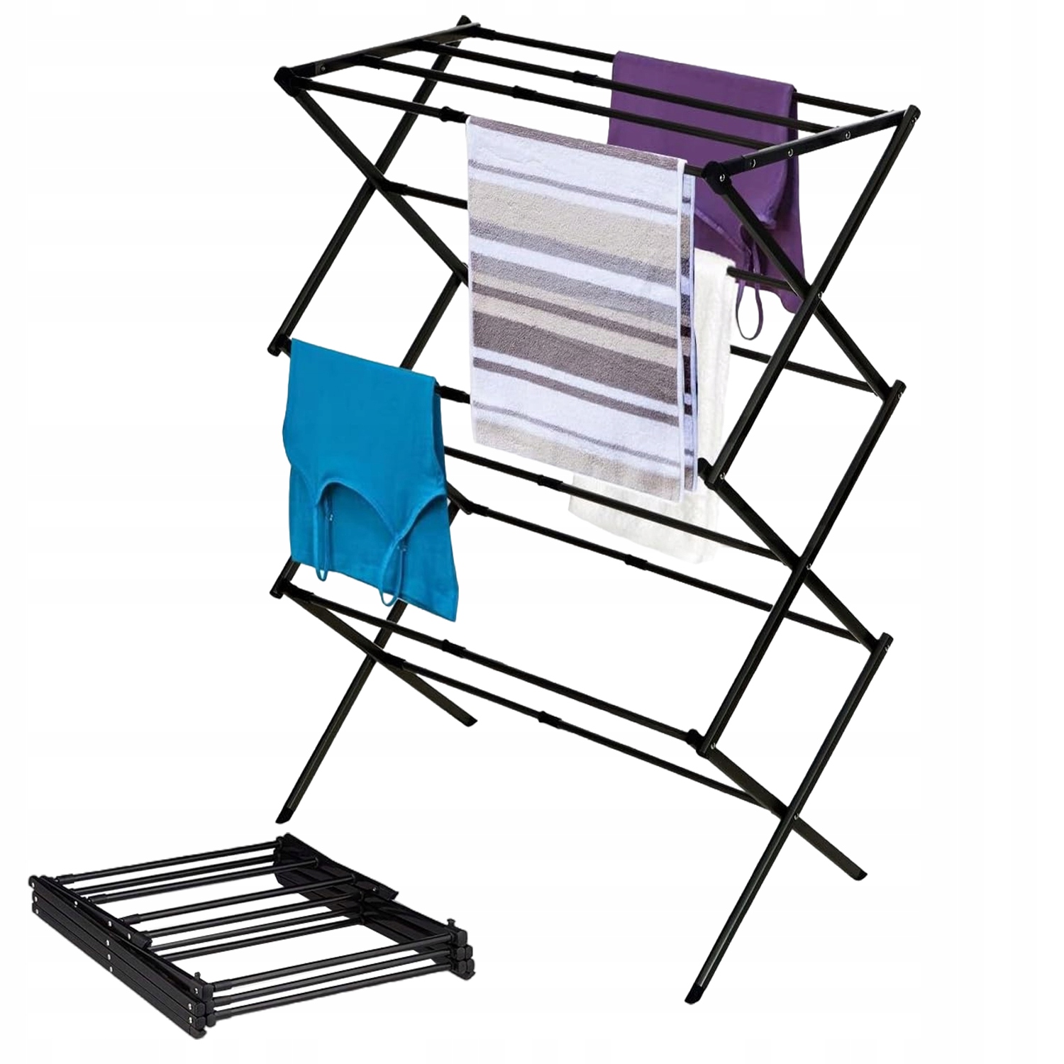 Levně Sušák Na Prádlo Balkonový Stojací Skládací Na Oblečení Prádlo