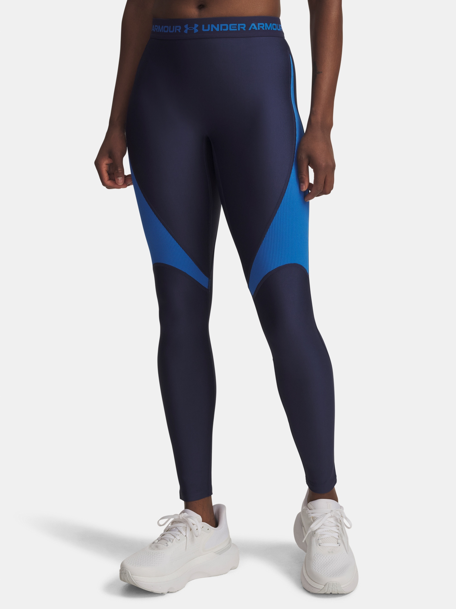 Dámské legíny Under Armour Ua Hg Rib Legging-BLU vel. L