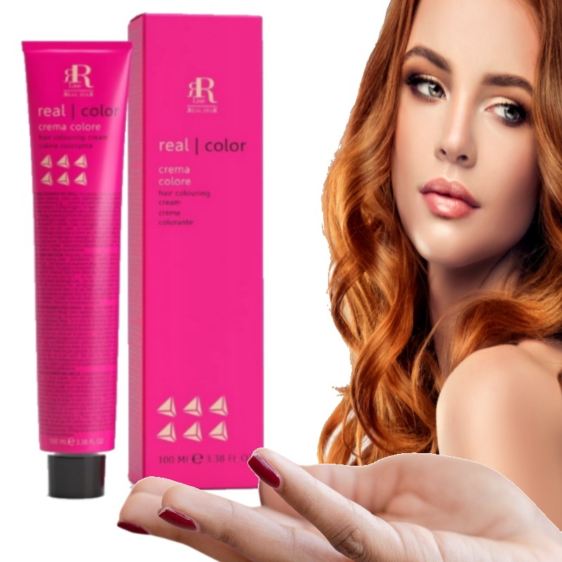 FARBA DO WŁOSÓW MIEDZIANA RR LINE FARBA DO WŁOSÓW 7.44 FARBA RUDA do włosów