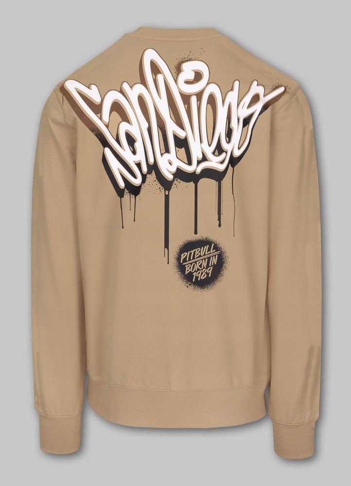 Pánská Mikina Pitbull Pohodlná Mikina Crewneck s potiskem Graffiti