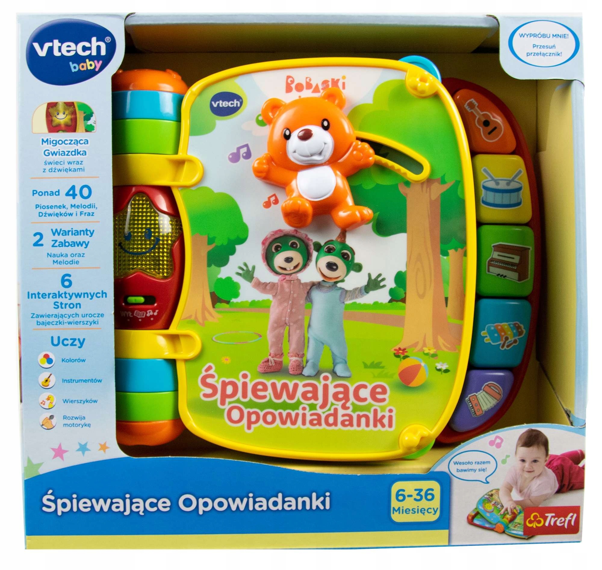 

Vtech Śpiewające Opowiadanki Bobaski i Miś