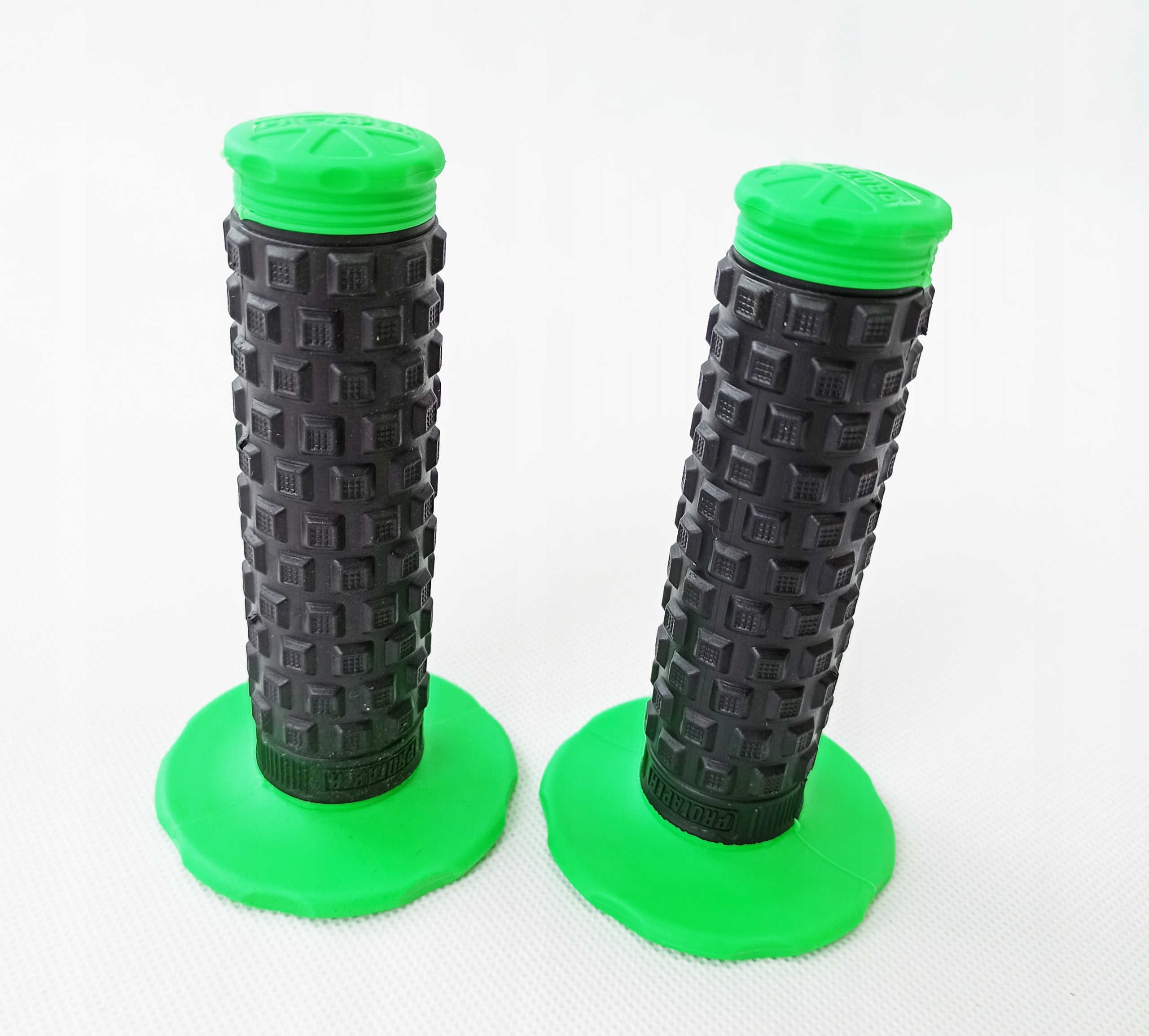 MANETKI RACING CZARNE ZIELONE GRIPY ENDURO CROSS