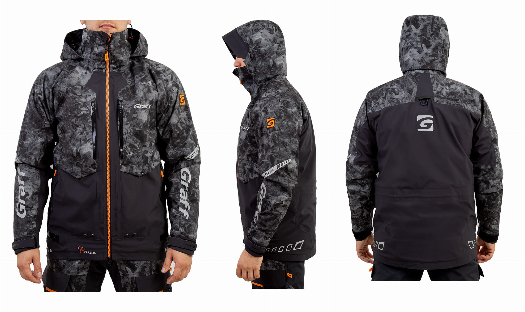 GRAFF KOMPLET PRZECIWDESZCZOWY KURTKA + SPODNIE L Model AquaGuard Pro