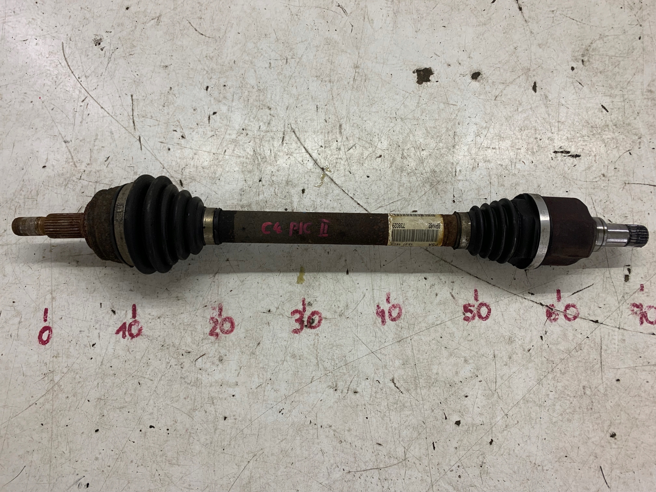 semi-axis left front front 9675025880 CITROEN C4 II PICASSO 1.6 EHDI 13-19