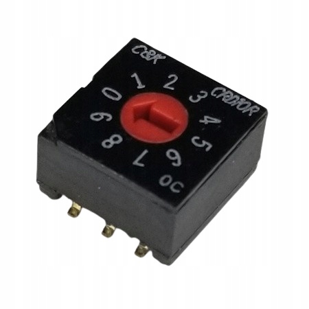 Zadajnik kodu dziesiętny przełącznik kodujący Smd CRD10RM0SB, C&k