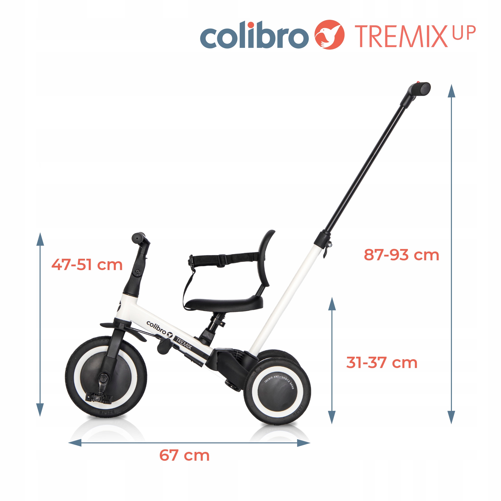 Detský bicykel TREMIX UP 6v1 PROWANIK +++ Vek dieťaťa 1 rok +