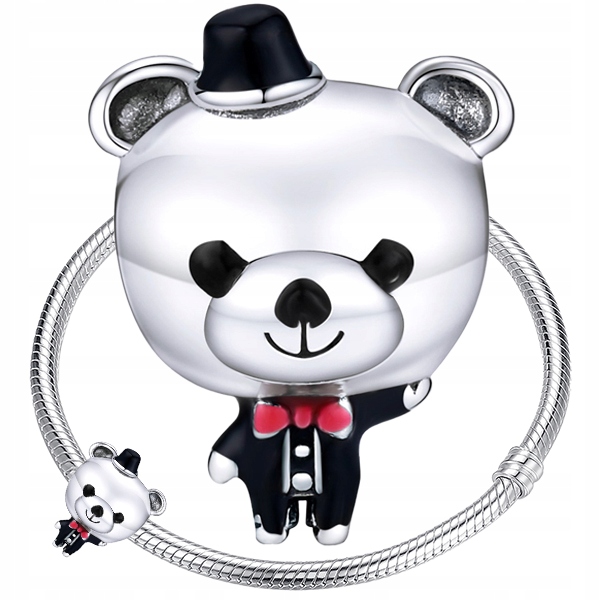 

Charms Pan Miś koralik beads srebro pr 925