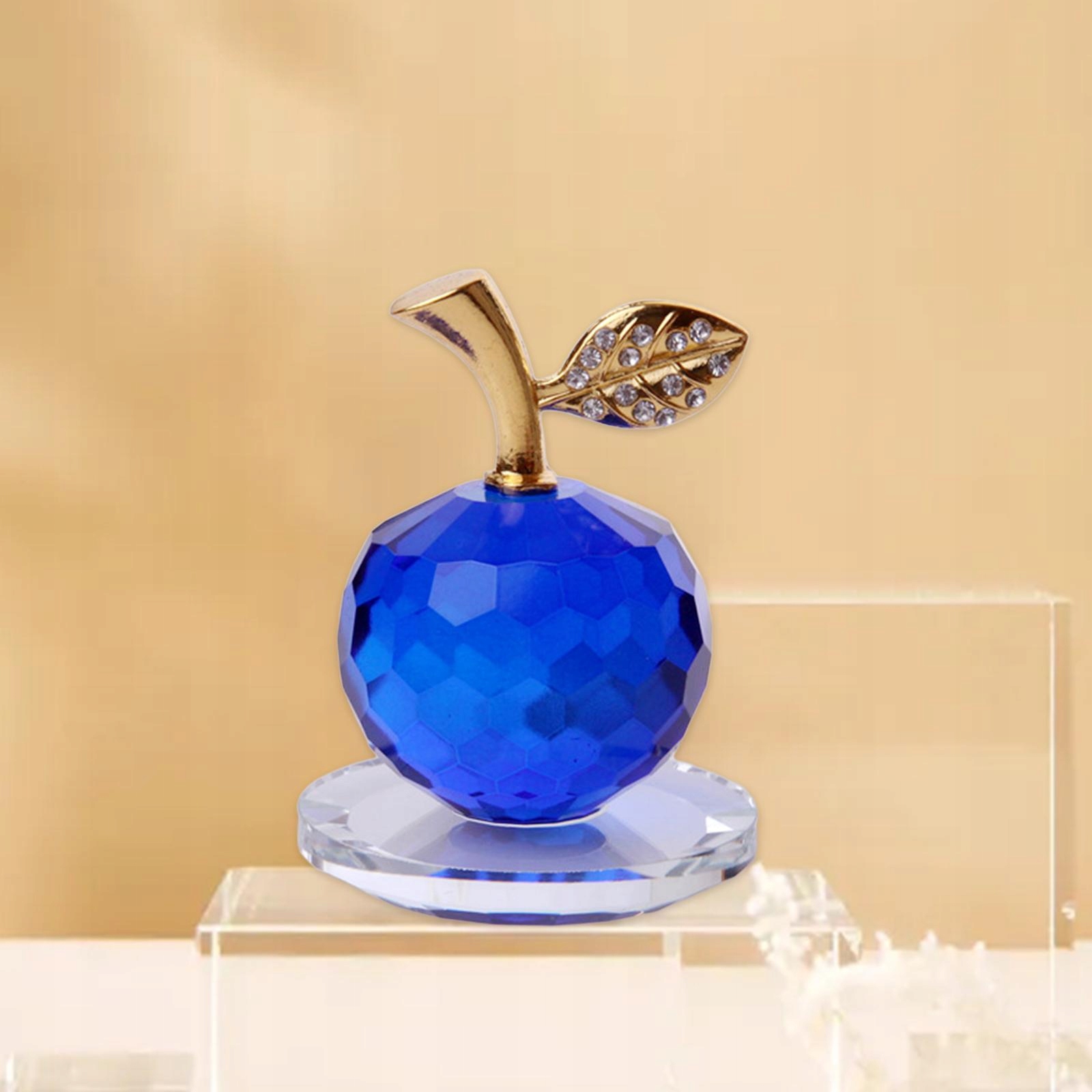 Kryałowe jabłko Figurka Przycisk do papieru Szerokość produktu 8 cm