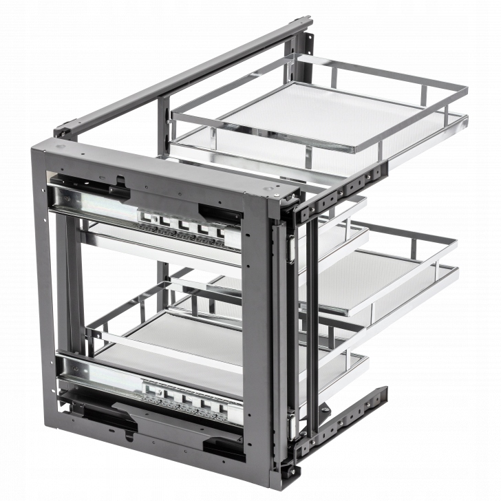 

Kosz Uchylny Magic Corner 450 Gtv Chrom Biały P/l