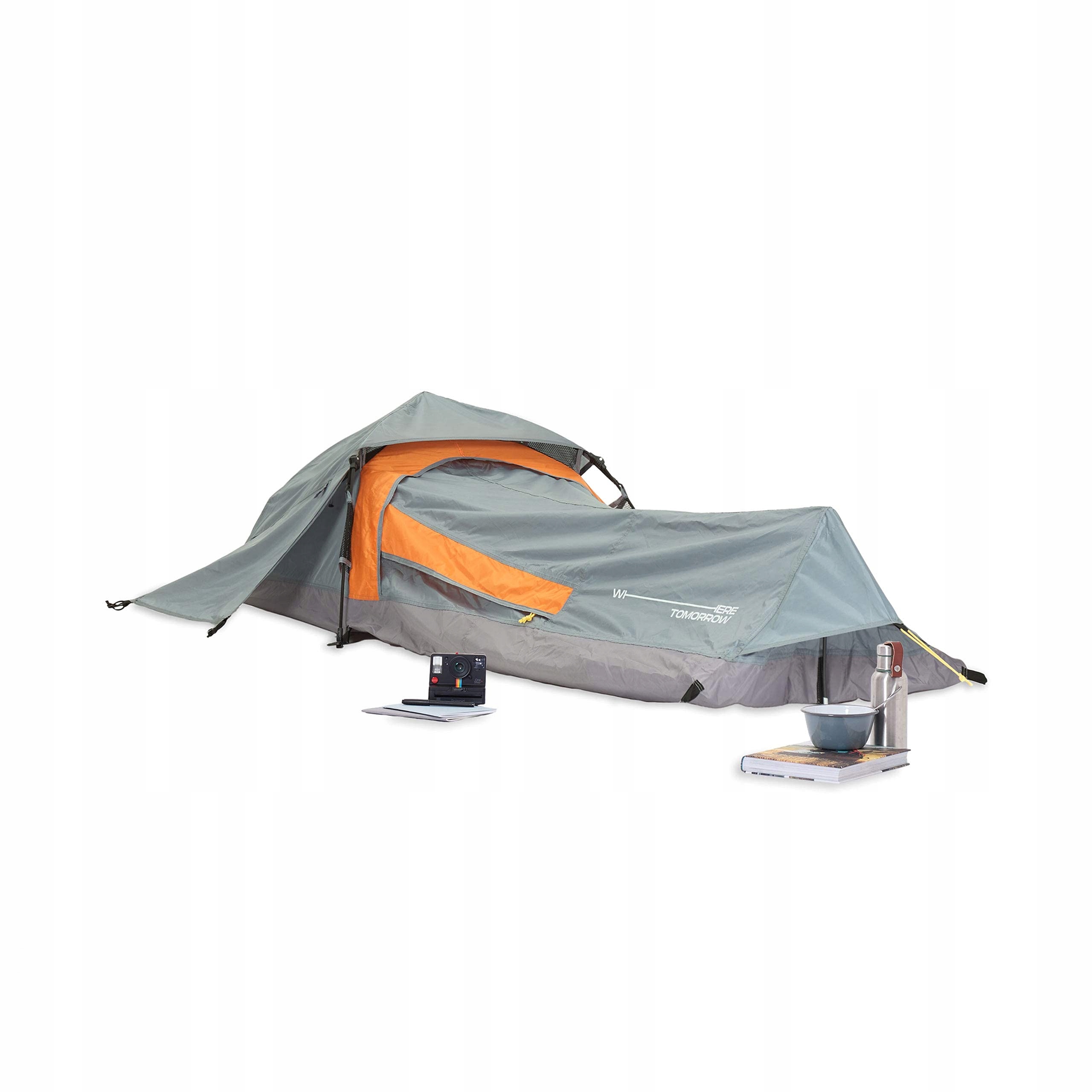 LUMALAND Namiot Pop Up Solo 1 Osobowy Lekki Wodoodporny Szary Camping — miniatura 7