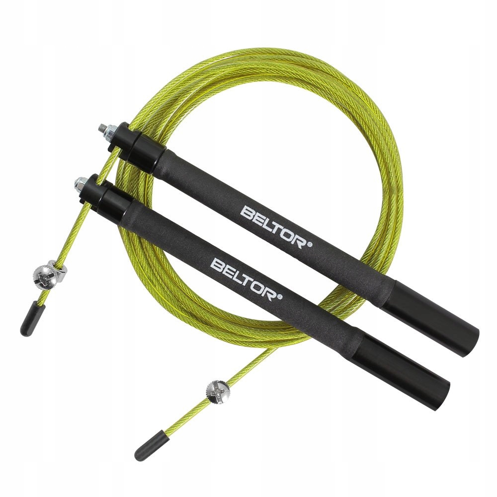 Beltor Skakanka Nylonowa Speed Rotation Rope 3M Black Zielona Łożyskowana