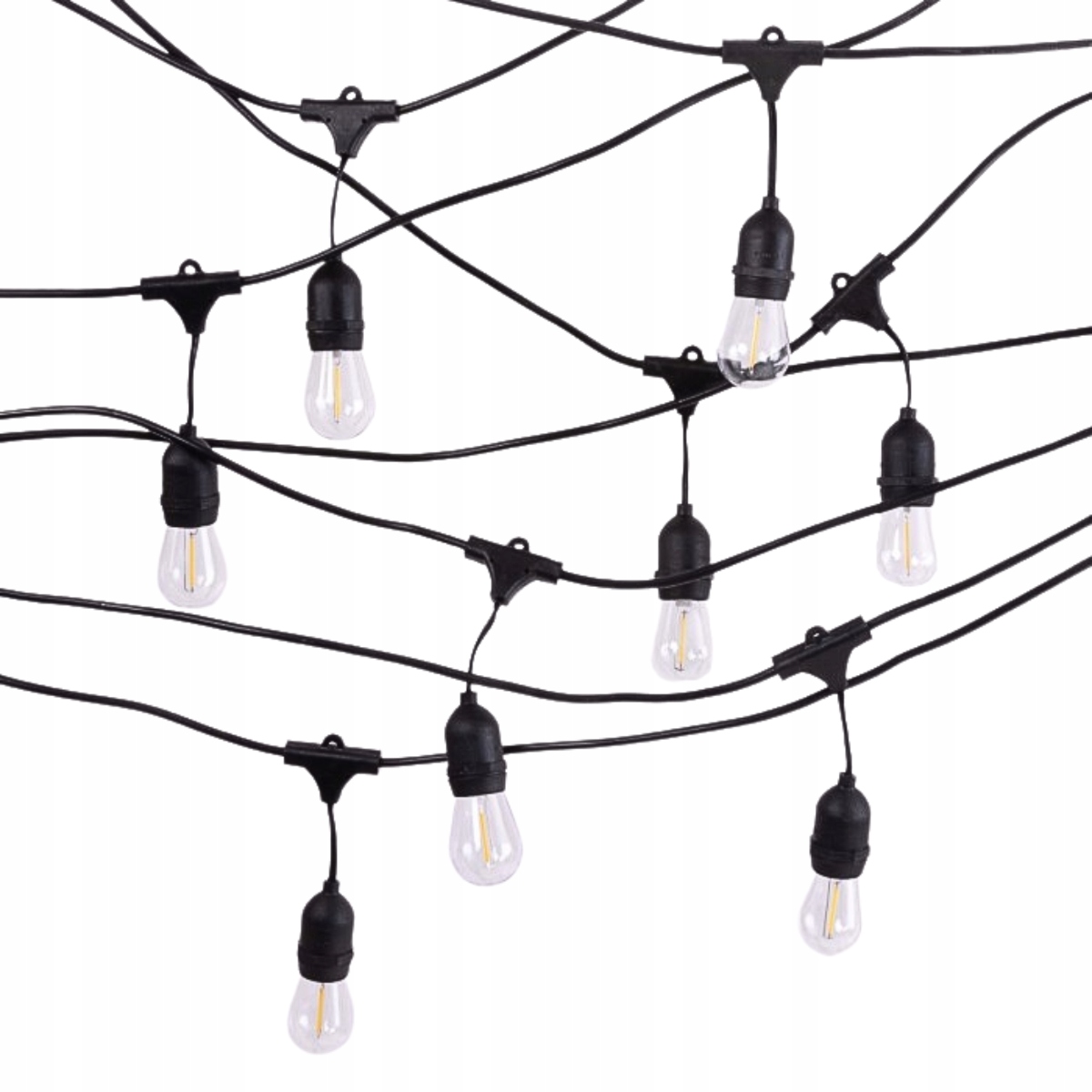 Zahradní girlanda 10 metrů s Led žárovkami 10 x G45 E27 1W 2700K Ecolight