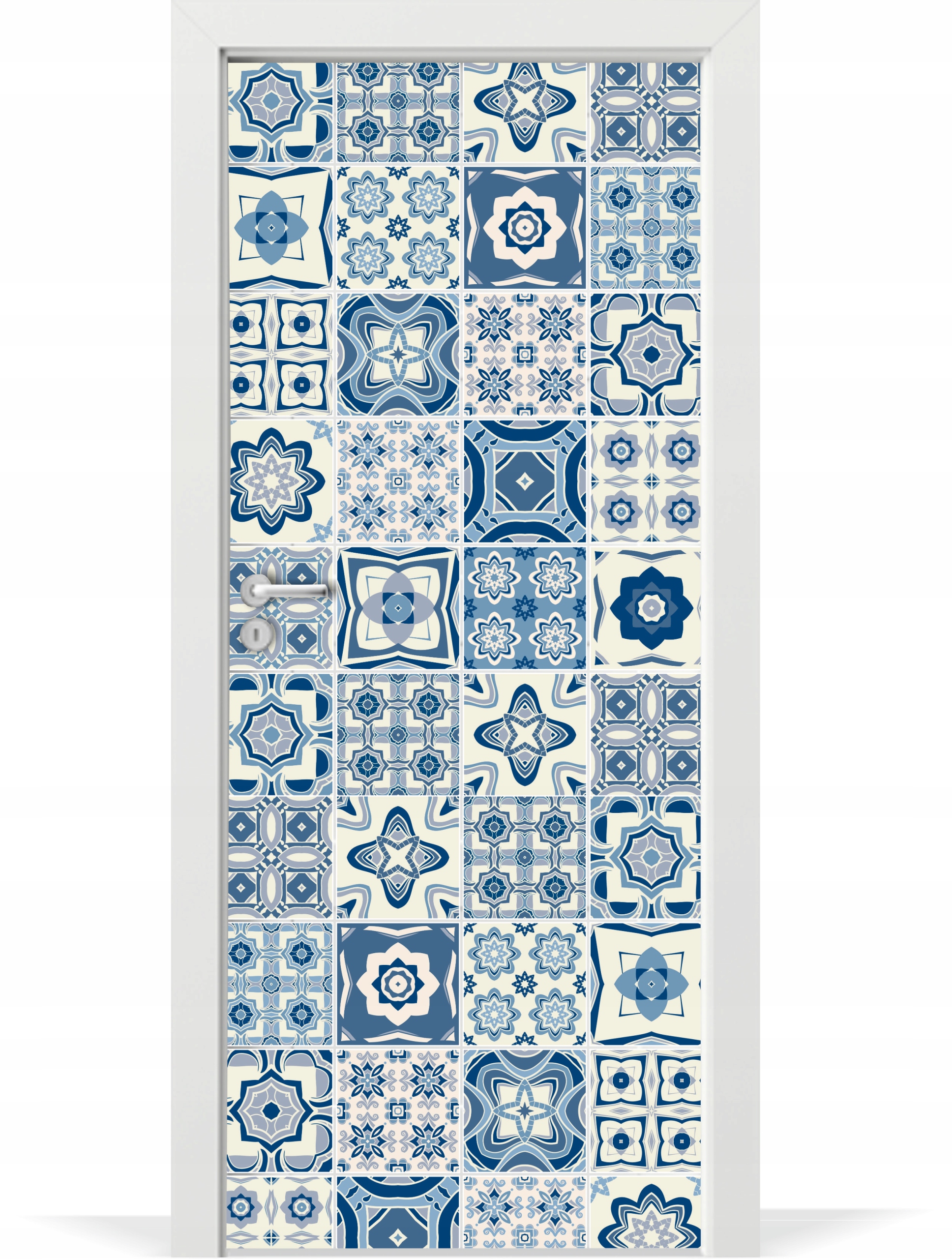 

Naklejka na drzwi okleina Płytki Azulejos 95x205