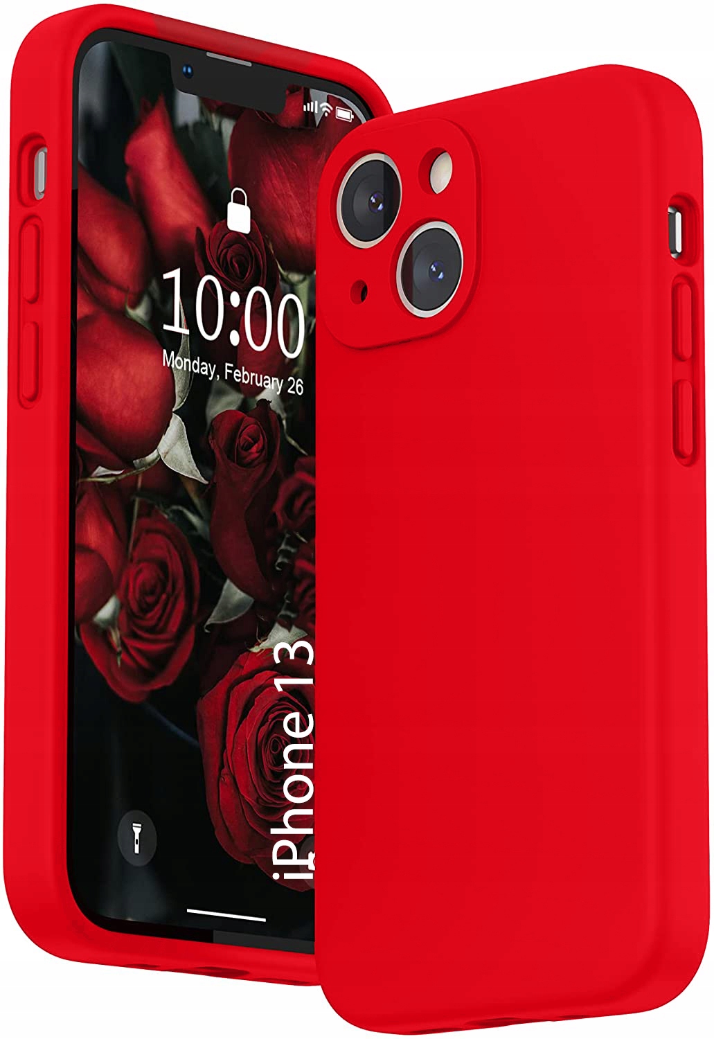 

Etui Case Czerwone Liquid Silicon do iPhone 13