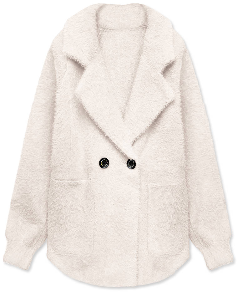 Přehozová Bunda Alpaka CJ65 Ecru Univerzální