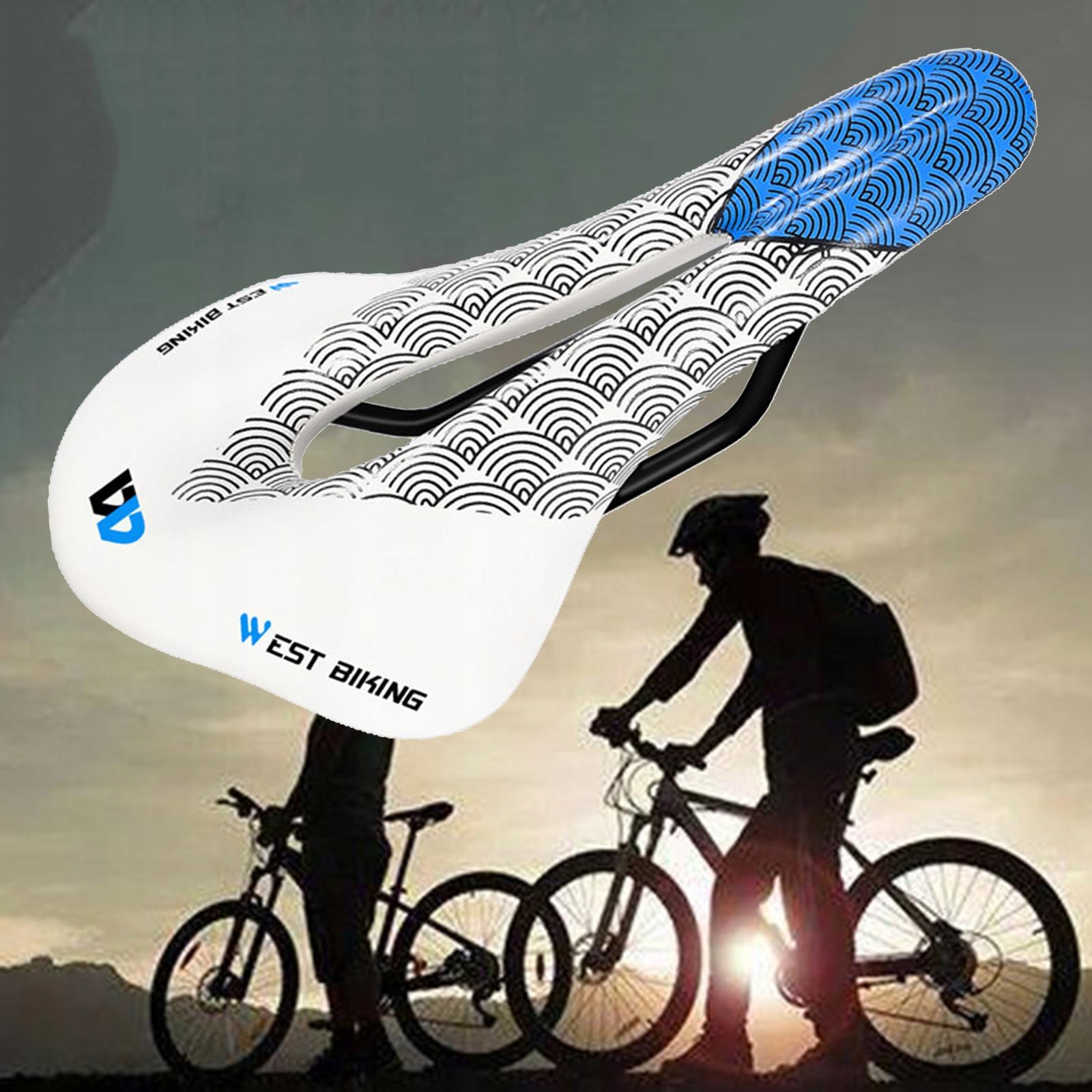 Ultralekkie siodełko rowerowe Mężczyźni Kobie Szerokość 120 mm