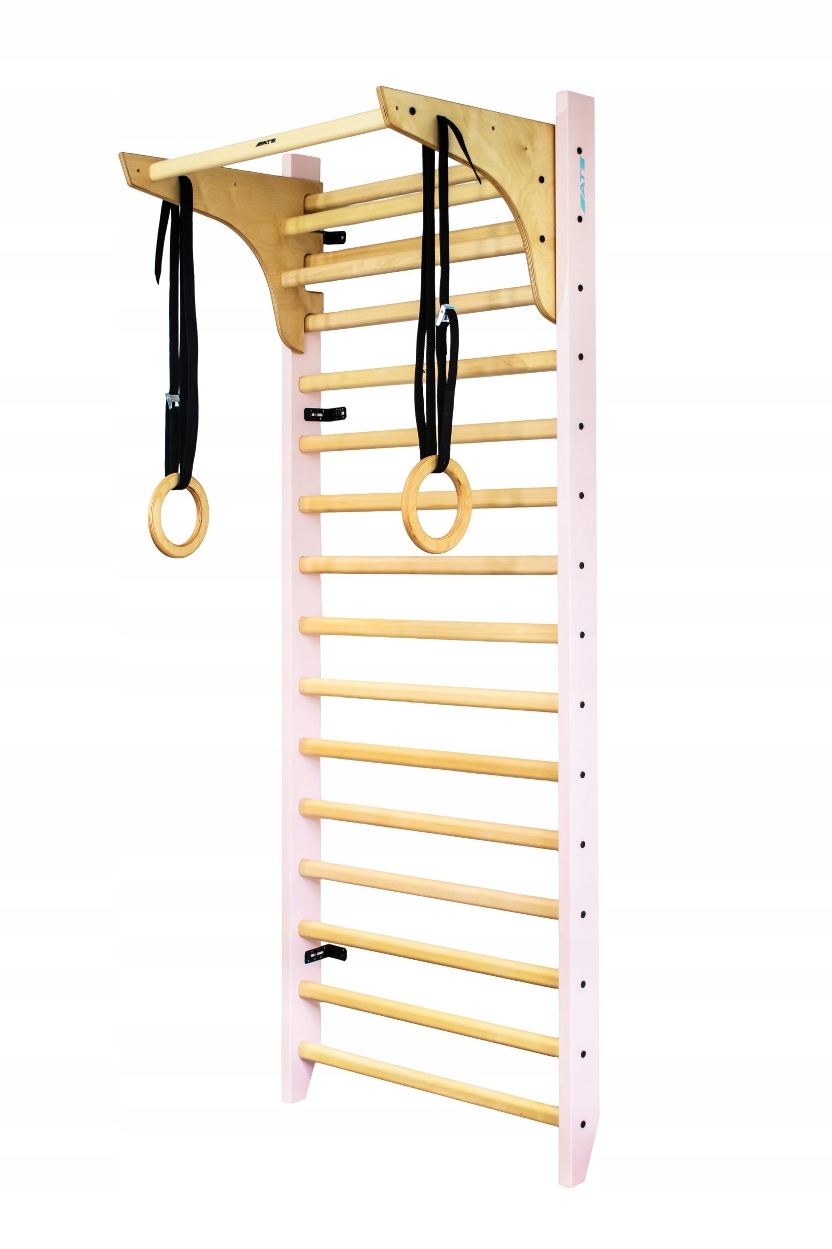 Gymnastický Žebřík S Tyčí Pro Děti Bukový, rehabilitační