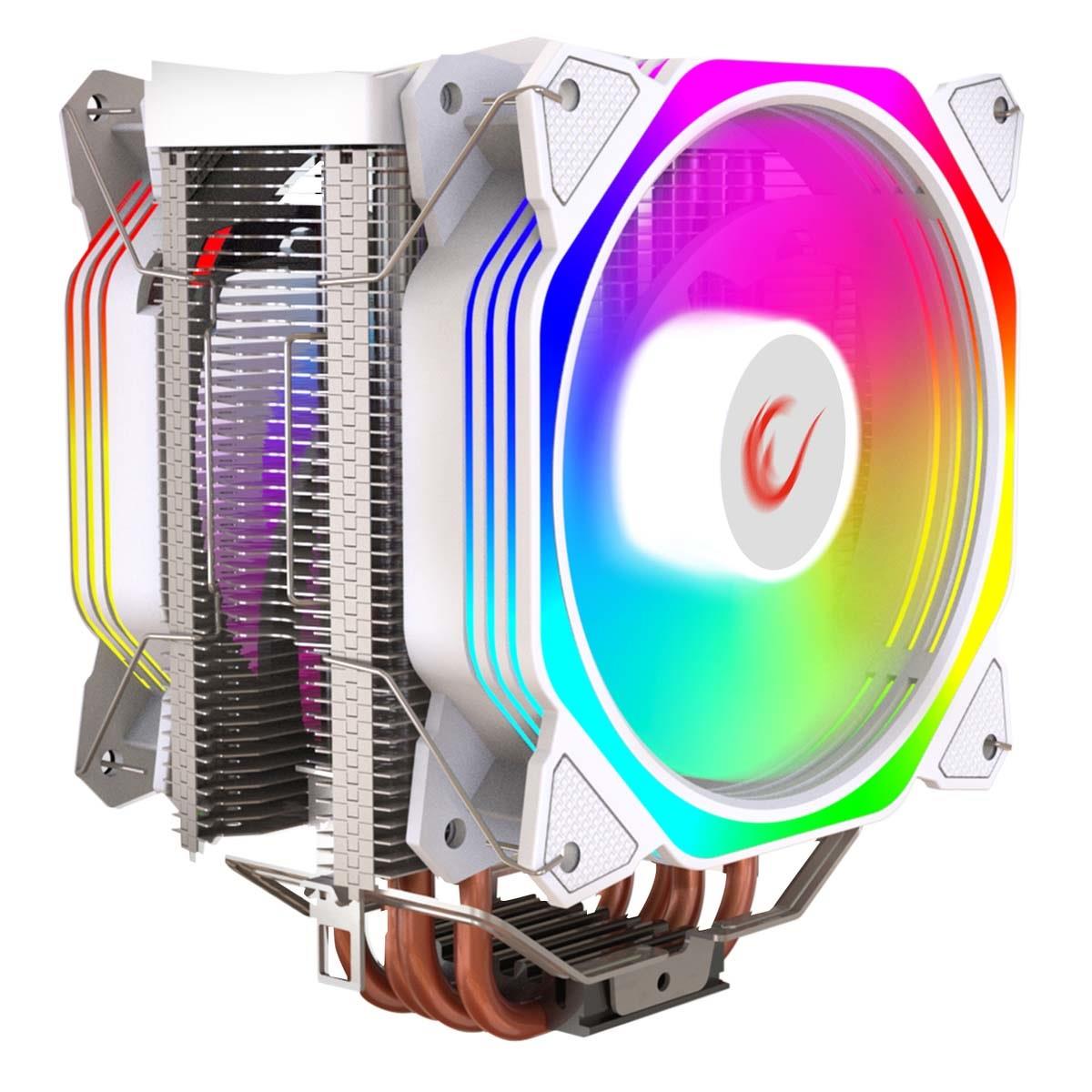 Rampage Chłodzenie Cpu OCTAGONC60-WHITE 2 Wentylatory 120MM Argb Pwm Do AM5